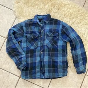 Boston Traders Flannel Jacket with faux Sherpa lining